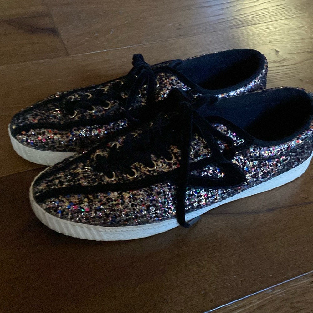 Black glitter Tretorn - Size 9